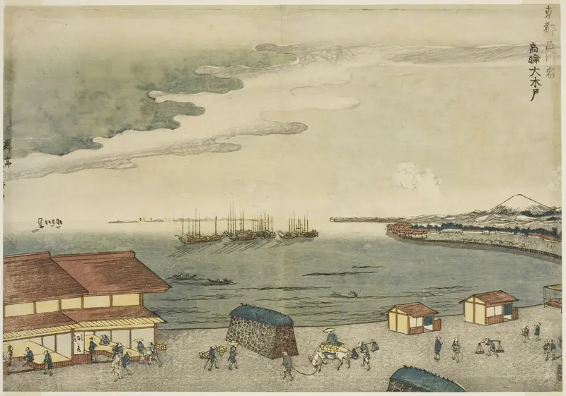 Takanawa Okido at the Shinagawa Station (Shinagawa-juku Takanawa Okido), from the series "Eastern Capital (Toto)"