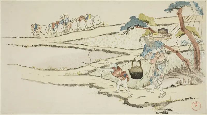 Taking Food to Rice Planters