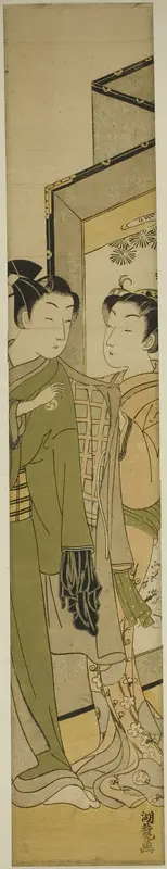 Taking Leave Wall Art by Isoda Koryusai - High-Resolution Digital Print