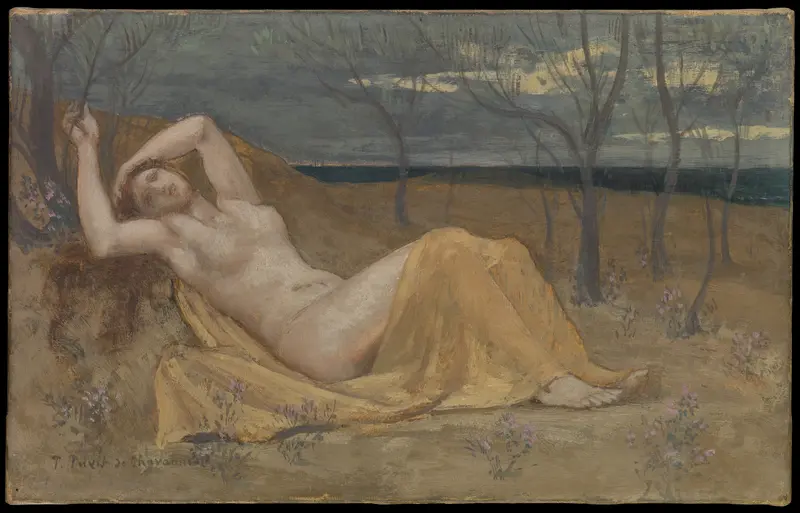 Tamaris Wall Art by Pierre Puvis de Chavannes - High-Resolution Digital Print