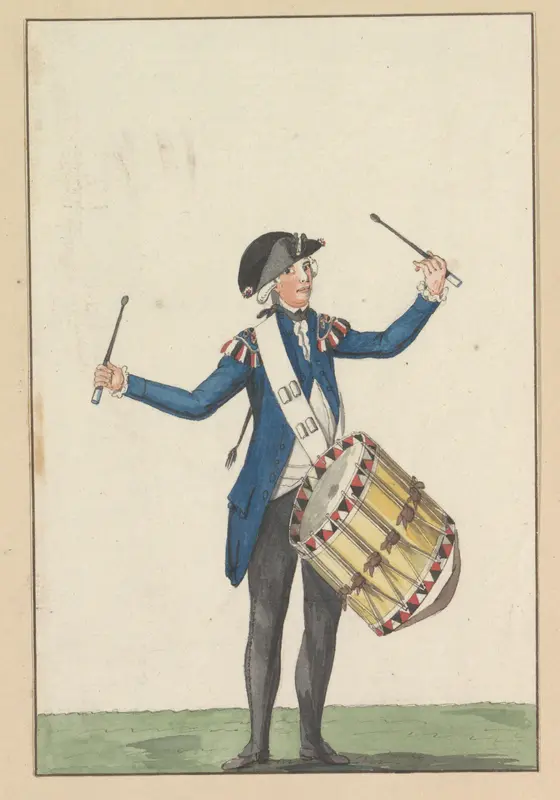 Tamboer van het Genootschap tot Nut der Schutterij te Amsterdam, 1787 Wall Art by anonymous - High-Resolution Digital Print