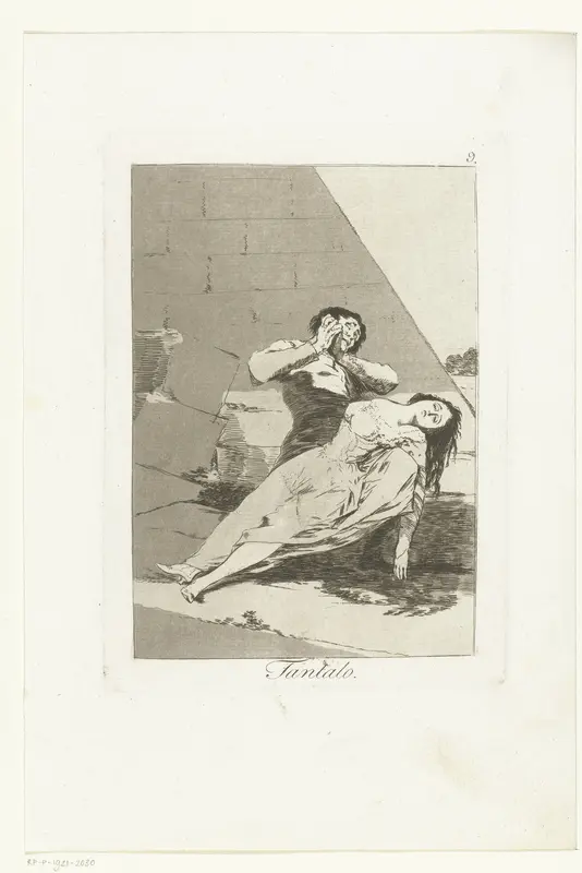 Tantalus Wall Art by Francisco de Goya - High-Resolution Digital Print
