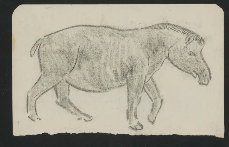 Tapir Wall Art by Gerrit Willem Dijsselhof - High-Resolution Digital Print