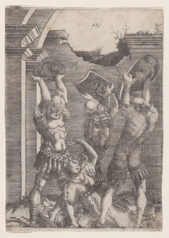 Tarpeia Crushed by the Sabines