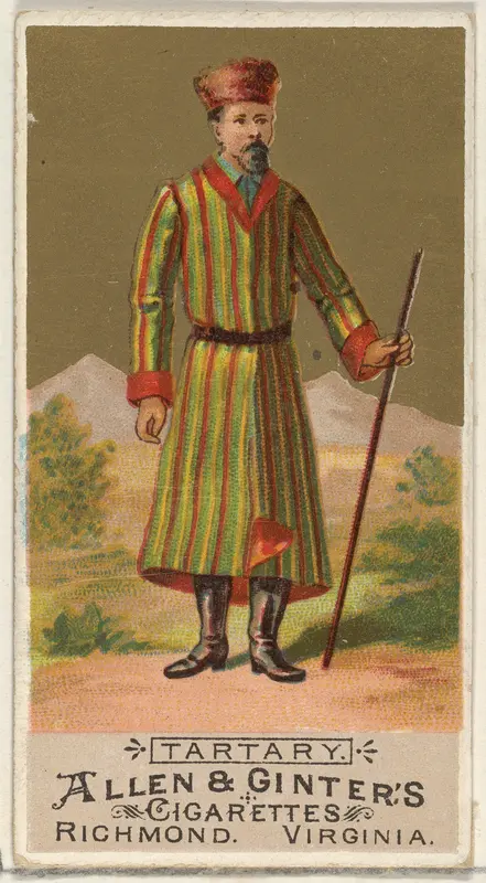 Tartary, from the Natives in Costume series (N16) for Allen & Ginter Cigarettes Brands Wall Art by Allen & Ginter - High-Resolution Digital Print