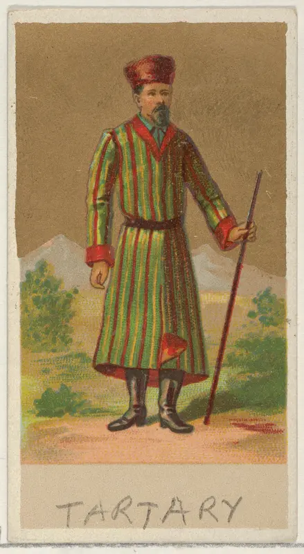 Tartary, from the Natives in Costume series (N16), Teofani Issue, for Allen & Ginter Cigarettes Brands Wall Art by Allen & Ginter - High-Resolution Digital Print