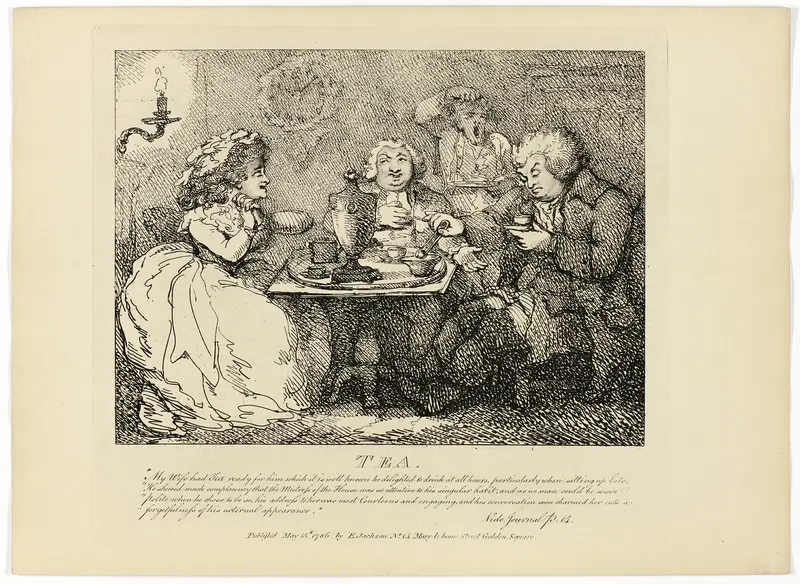 Tea, from Boswell's Tour of the Hebrides Wall Art by Thomas Rowlandson - High-Resolution Digital Print