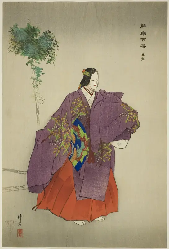 Teika, from the series "One Hundred No Dramas (Nogaku hyakuban)"