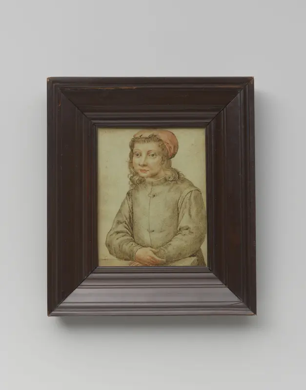 Tekening, portret van een onbekend jongetje in 16de-eeuws kostuum Wall Art by anonymous - High-Resolution Digital Print