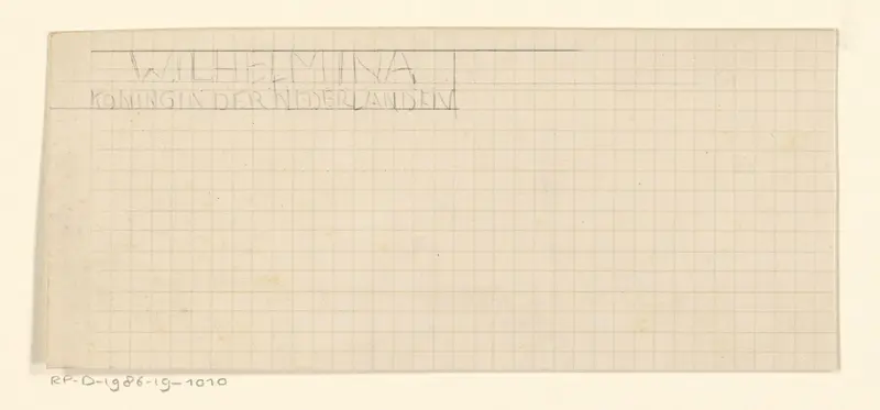 Tekstontwerp voor Gedenkboek Hilversum 1424-1924 Wall Art by Reinier Willem Petrus de Vries (1874-1953) - High-Resolution Digital Print
