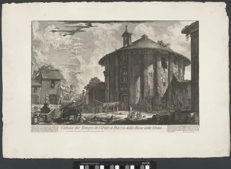 Tempel van Hercules Invictus te Rome Wall Art by Unknown - High-Resolution Digital Print