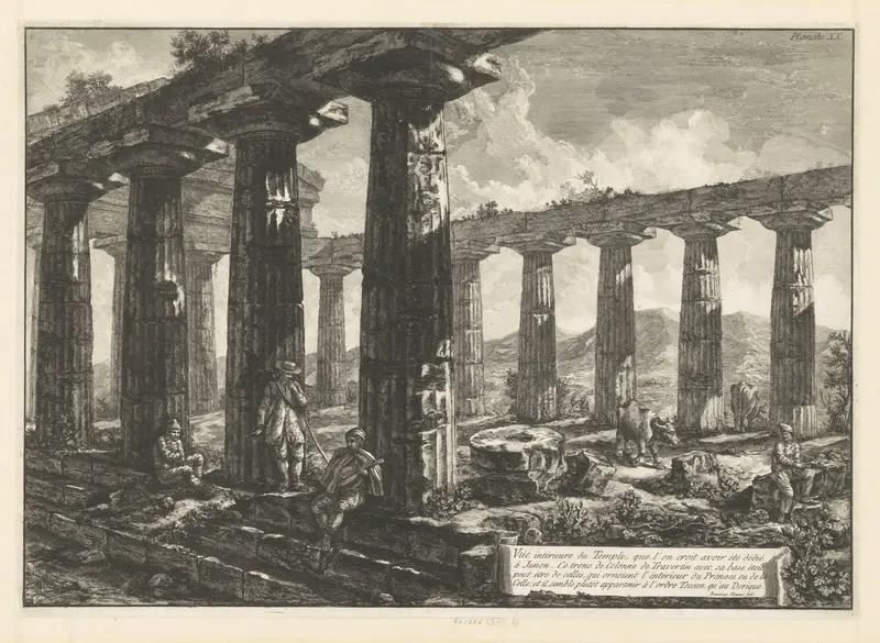 Tempel van Juno te Paestum Wall Art by Unknown - High-Resolution Digital Print