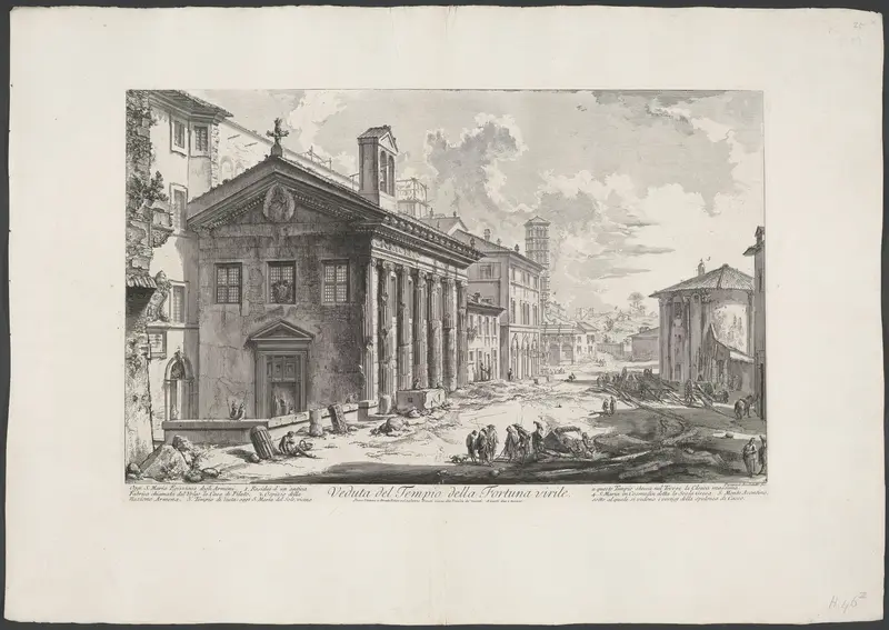 Tempel van Portunus te Rome Wall Art by Unknown - High-Resolution Digital Print