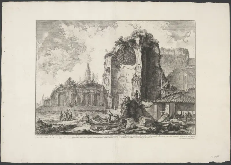 Tempel van Venus en Roma te Rome Wall Art by Unknown - High-Resolution Digital Print