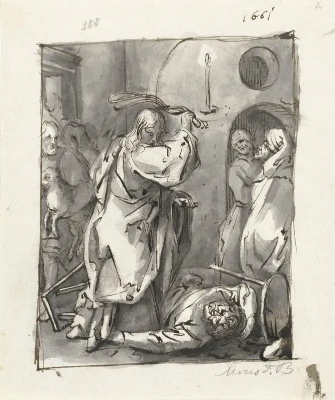 Tempelreiniging Wall Art by Moses ter Borch - High-Resolution Digital Print