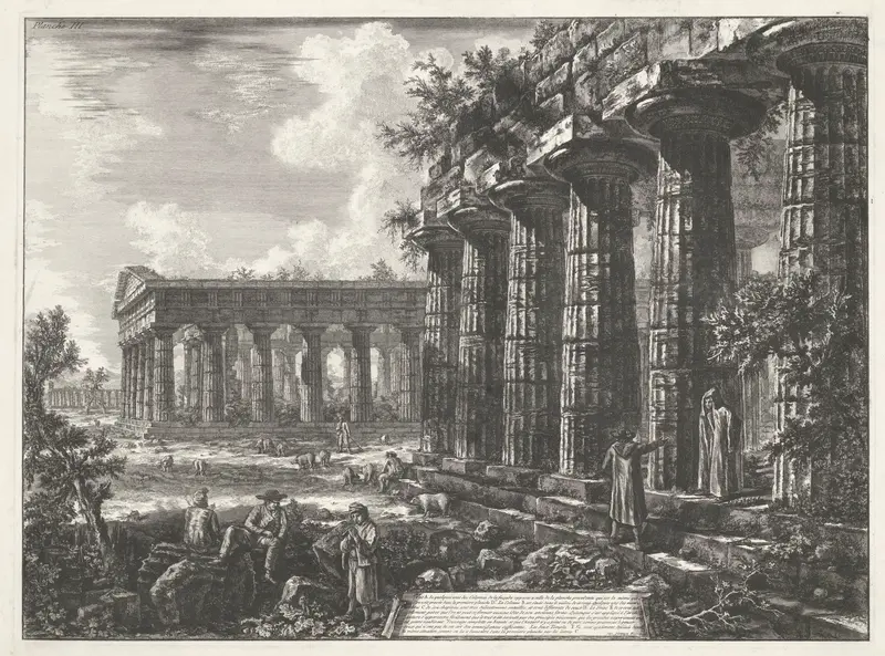 Tempels te Paestum Wall Art by Unknown - High-Resolution Digital Print