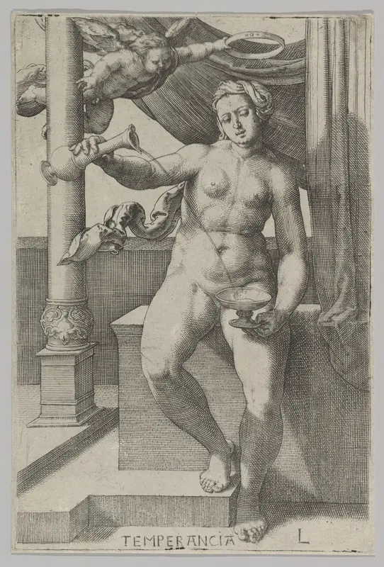 Temperance, from the series The Virtues Wall Art by Lucas van Leyden - High-Resolution Digital Print