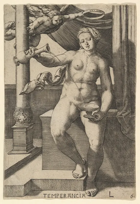 Temperance (Temperancia) Wall Art by Lucas van Leyden - High-Resolution Digital Print