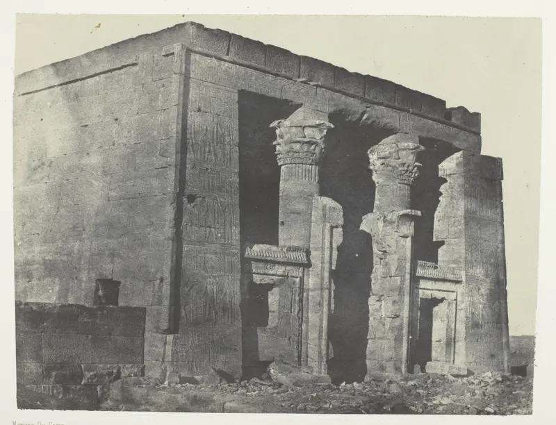 Temple De Dakkeh, Naos; Nubie, plate 95 from the album "Egypte, Nubie, Palestine et Syrie" (1852)