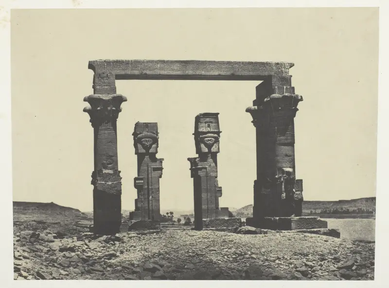 Temple de Kardassy, Nubie, plate 87 from the album "Egypte, Nubie, Palestine et Syrie" (1852)