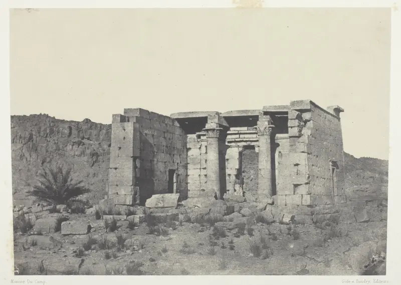 Temple de Tafeh (Ancienne Taphis), Nubie, plate 88 from the album "Egypte, Nubie, Palestine et Syrie" (1852)