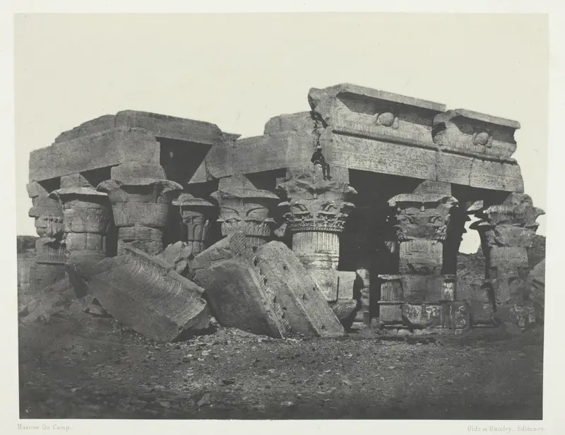 Temple d'Ombos, Haute-Egypte, plate 65 from the album "Egypte, Nubie, Palestine et Syrie" (1852)
