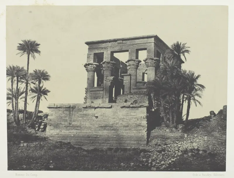 Temple Hypêthre, Philoe; Nubie, plate 70 from the album "Egypte, Nubie, Palestine et Syrie" (1852)