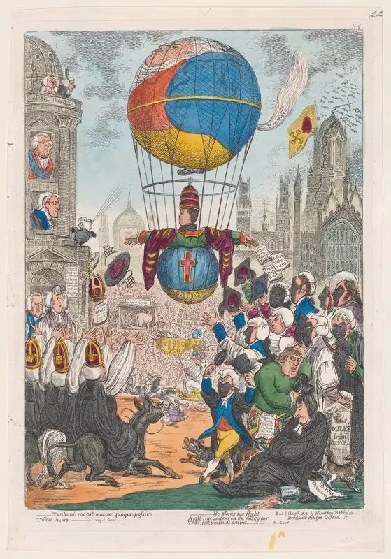 Tendanda via est qua me quoque possim tollere humo–Virgil, Geor: Wall Art by James Gillray - High-Resolution Digital Print
