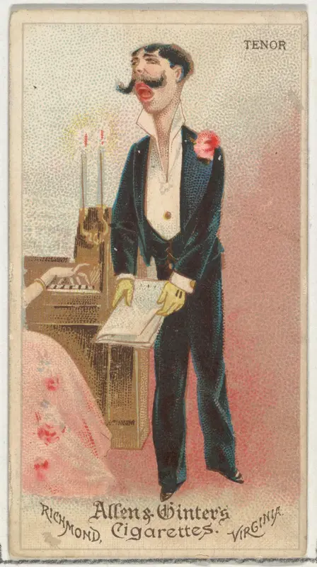 Tenor, from World's Dudes series (N31) for Allen & Ginter Cigarettes Wall Art by Allen & Ginter - High-Resolution Digital Print