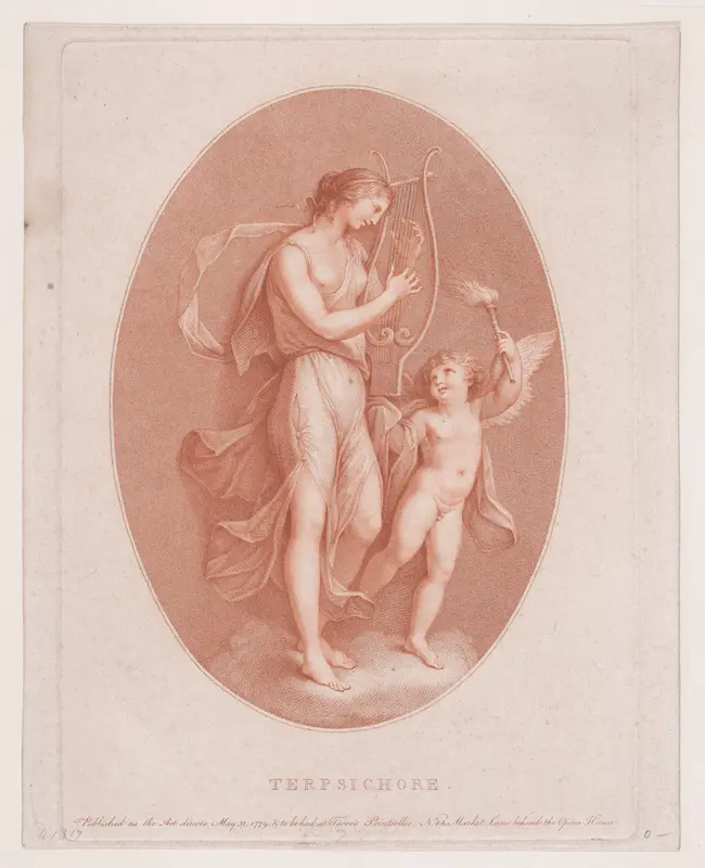 Terpsichore Wall Art by Francesco Bartolozzi - High-Resolution Digital Print