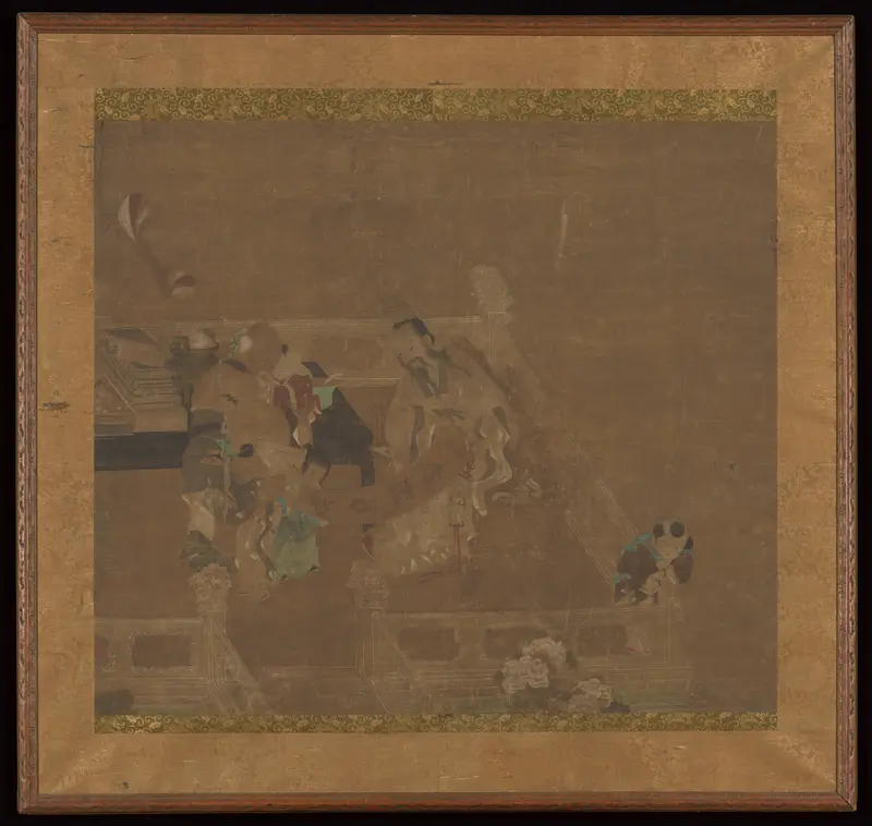 Terrace Scene with Figures