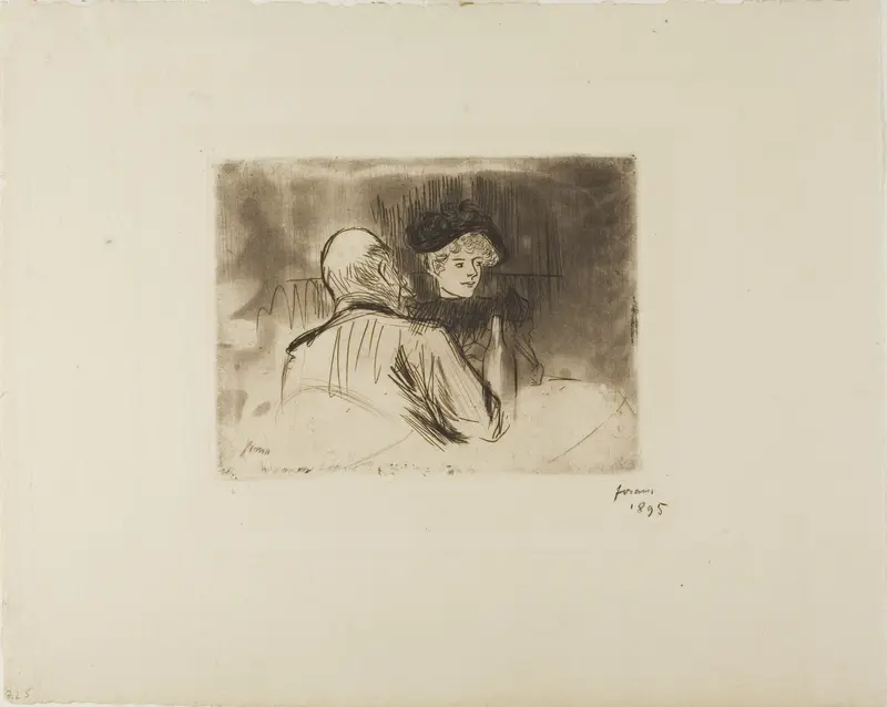 Tête-à-tête Wall Art by Jean Louis Forain - High-Resolution Digital Print