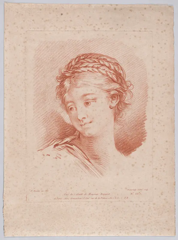 Tête de femme Wall Art by Gilles Demarteau - High-Resolution Digital Print