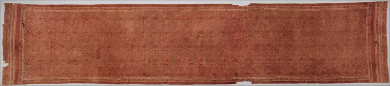 Textile with Sacred Goose (Hamsa) Design