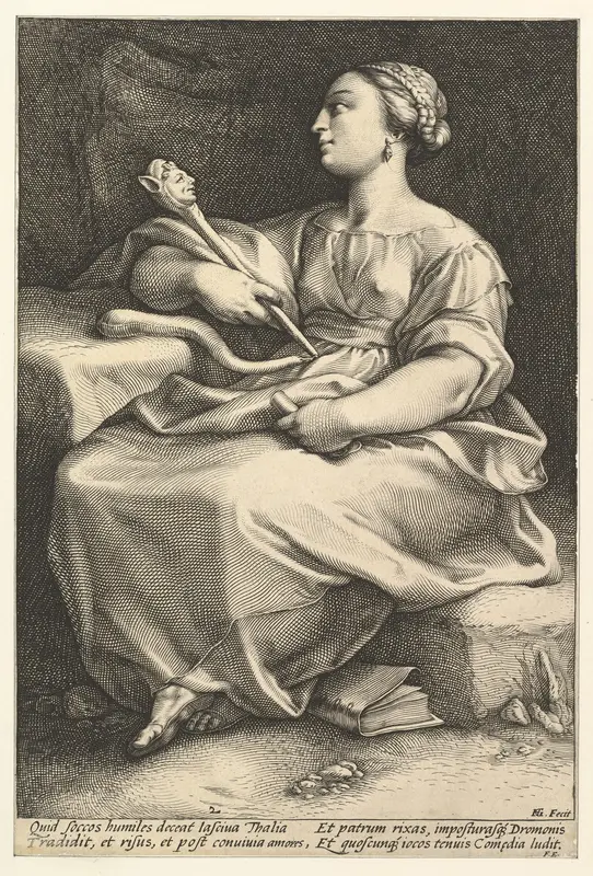 Thalia Wall Art by Hendrick Goltzius - High-Resolution Digital Print