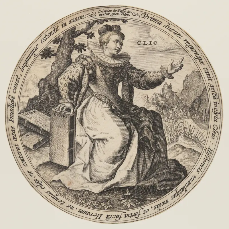 Thalia, from The Muses Wall Art by Crispijn van de Passe, I - High-Resolution Digital Print