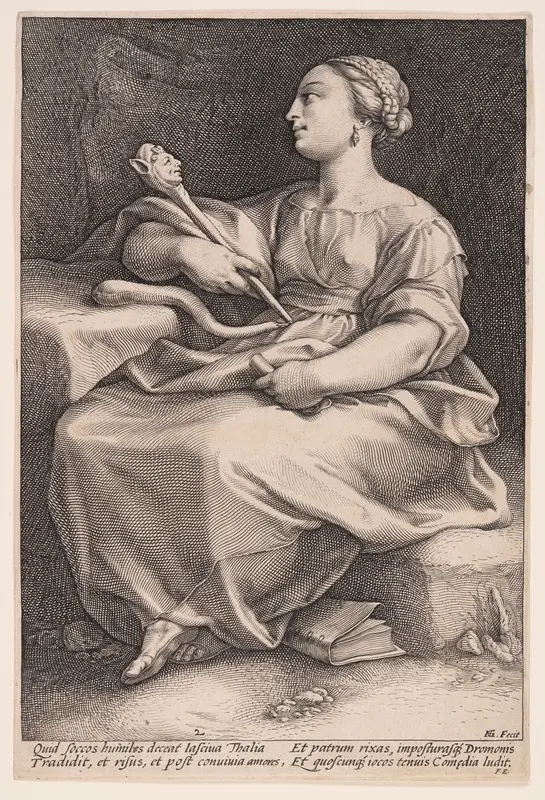 Thalia, The Muse of Comedy, from The Nine Muses