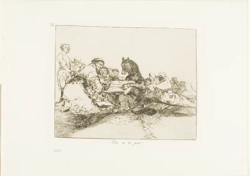 That is the worst of it!, plate 74 from The Disasters of War