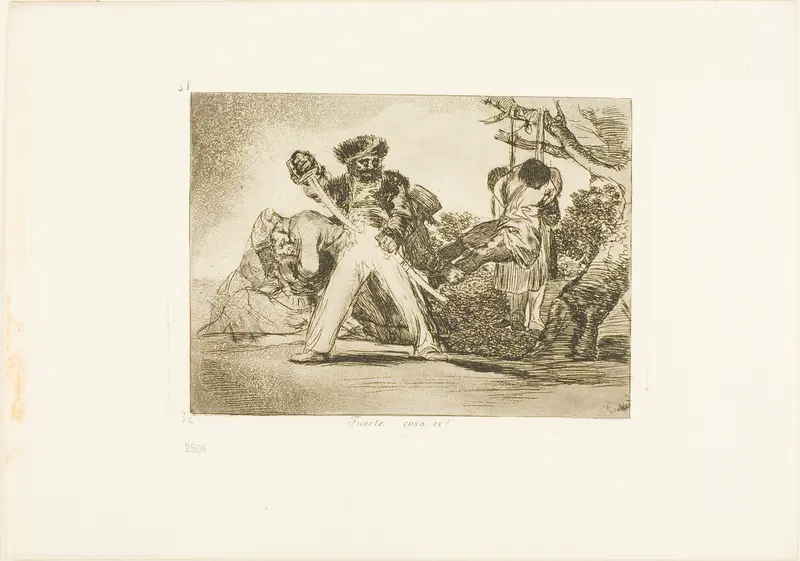 That's tough!, plate 31 from The Disasters of War