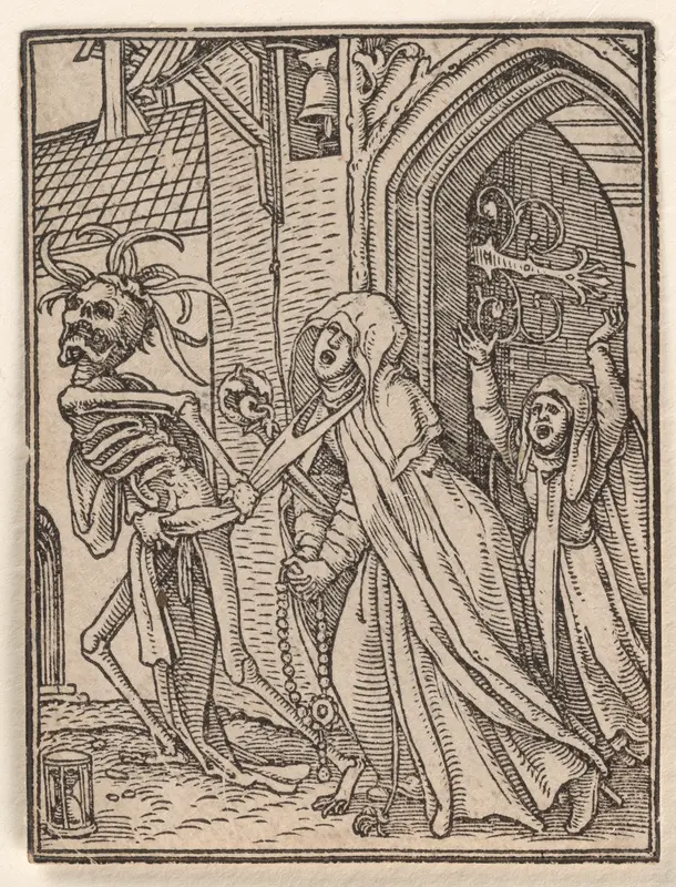 The Abbess, from "The Dance of Death" Wall Art by Hans Holbein the Younger - High-Resolution Digital Print
