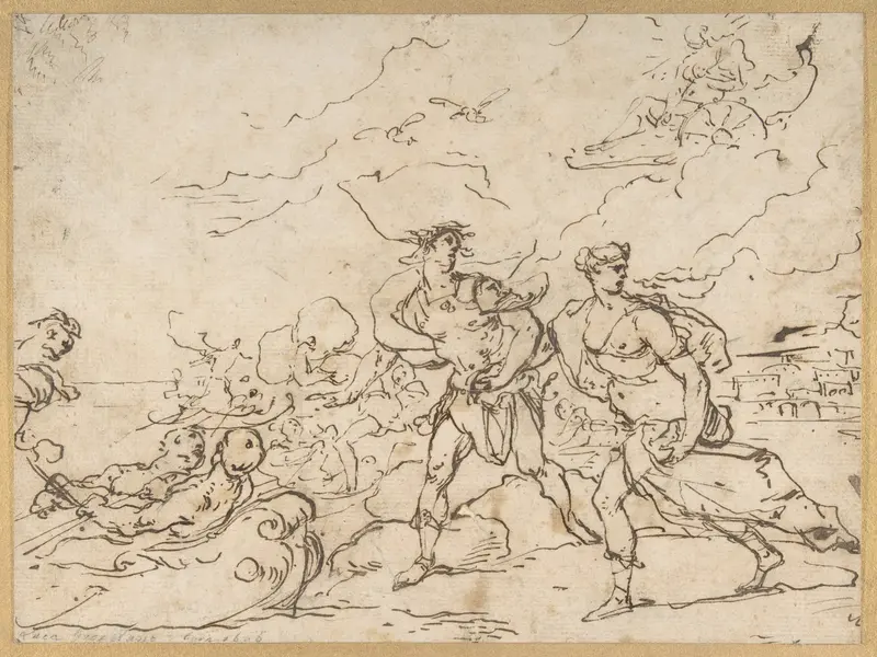 The Abduction of Helen Wall Art by Luca Giordano - High-Resolution Digital Print