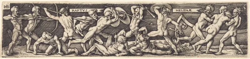 The Abduction of Helena Wall Art by Hans Sebald Beham - High-Resolution Digital Print