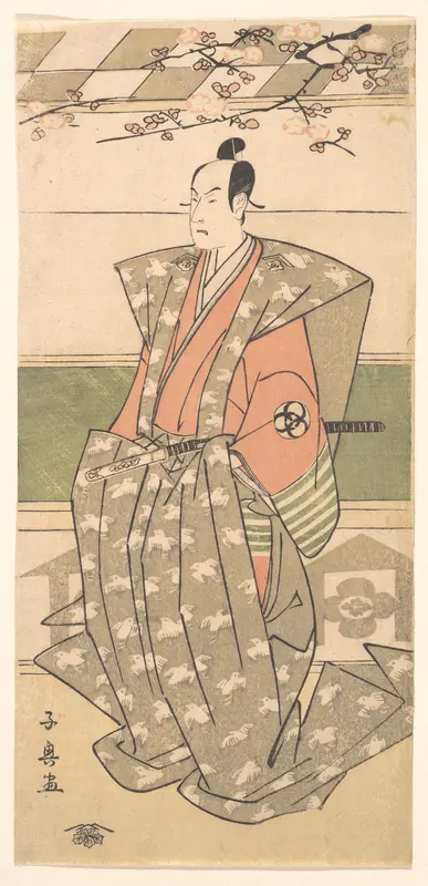 The Actor Bandō Mitsugorō II in Ceremonial Robes with Kamishimo