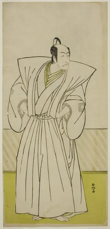 The Actor Ichikawa Danjuro V as Enya Hangan (?) in the Play Kanadehon Chushin Nagori no Kura (?), Performed at the Nakamura Theater (?) in the Ninth Month, 1780 (?)