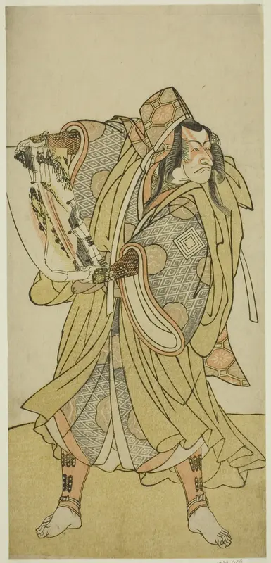 The Actor Ichikawa Danjuro V as Kazusa no Akushichibyoe Kagekiyo in the Play Edo no Hana Mimasu Soga, Performed at the Nakamura Theater in the Third Month, 1783