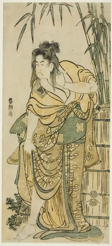 The Actor Ichikawa Komazo as a Woman with Dishevelled Hair Wall Art by Katsushika Hokusai - High-Resolution Digital Print