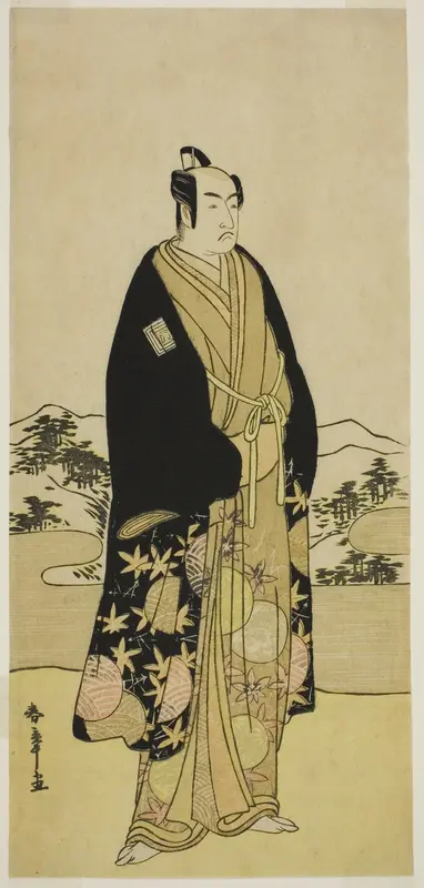The Actor Ichikawa Monnosuke II in an Unidentified Role Wall Art by Katsukawa Shunsho - High-Resolution Digital Print
