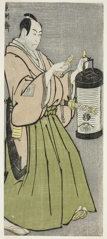 The Actor Ichikawa Omezo I as Tomita Hyotaro (Shodai Ichikawa Omezo no Tomita Hyotaro) Wall Art by Tōshūsai Sharaku - High-Resolution Digital Print