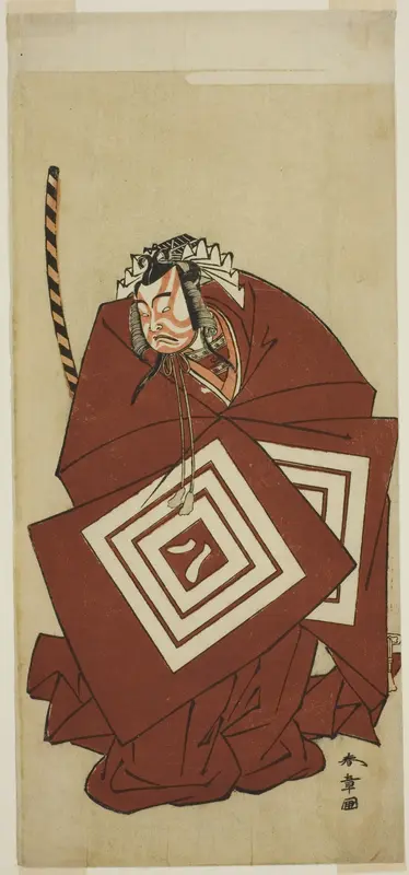 The Actor Ichikawa Yaozo II as Hachio-maru Aratora in the Play Chigo Sakura Jusan Kane, Performed at the Ichimura Theater in the Eleventh Month, 1774