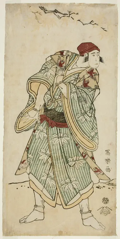 The Actor Ichikawa Yaozo III as the Sparrow Seller Bunji Yasukata (Sandai-me Ichikawa Yaozo no suzume uri Bunji Yasukata)